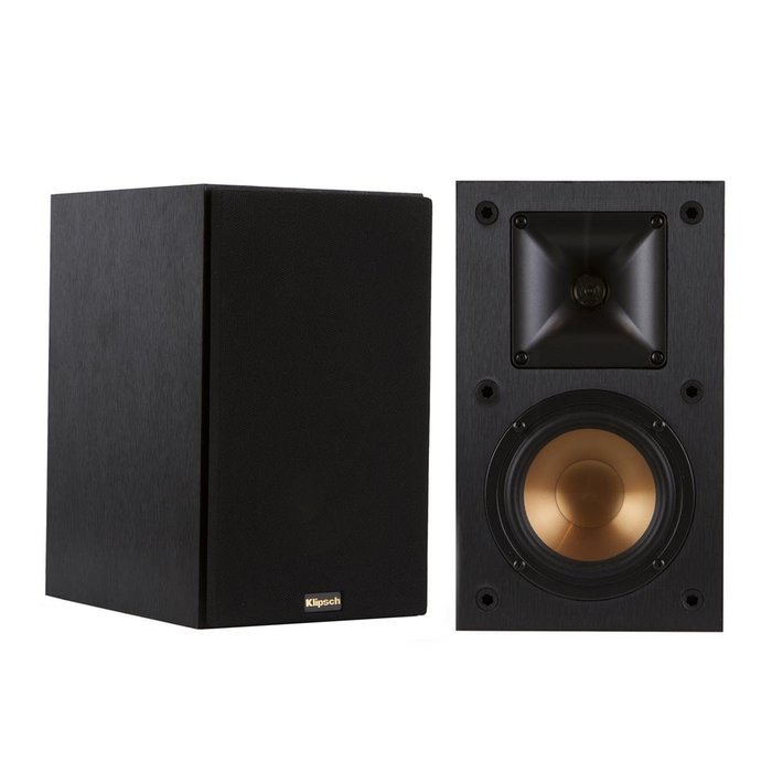 Klipsch R-14M Reference Monitor Speakers with R-10SW 10" Powered Subwoofer (Black) N3