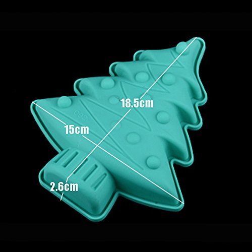 Bakeware & Tools Baking Pastry Mould Christmas Tree Design Silicone Mold For Fondant Pudding Jelly Breads Brownie...