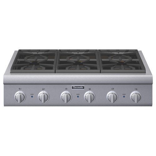 Thermador Professional Series PCG366G 36 Pro-Style Gas Rangetop 6 Pedestal Star Burners