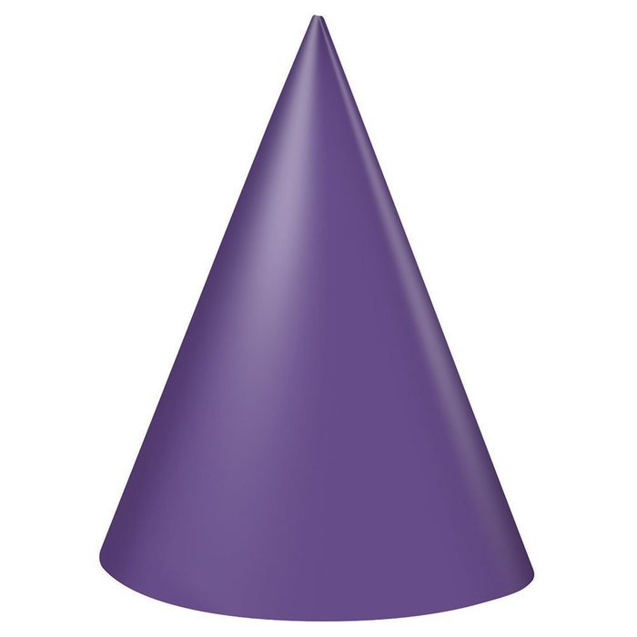 Party Hats, Red, 8 Count N4