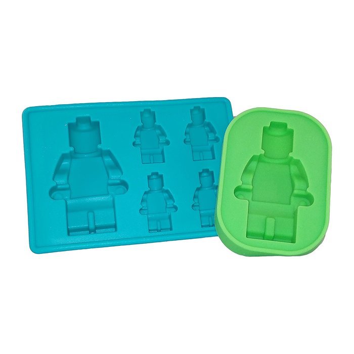Multi Sized Lego Silicone Minifigure Gummy Candy, Cake Baking, Jello Mold & Ice Cube Trays