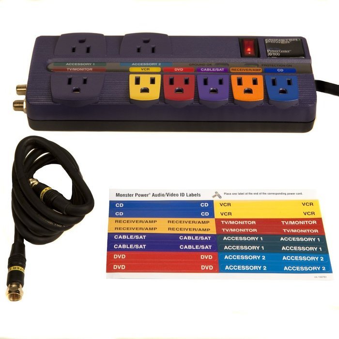 Monster Cable MP AV 800 PowerCenter with Surge Protection N3