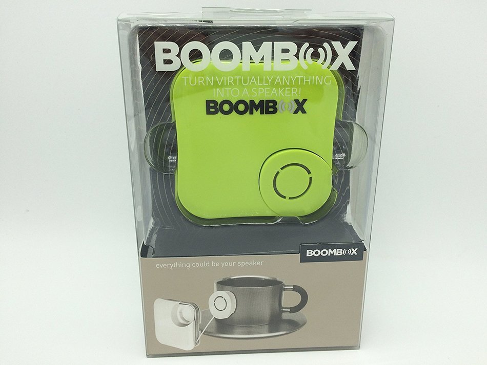BOOMBOX Portable Speakers Turn Virtually Anything Into a Speaker-- Green Color