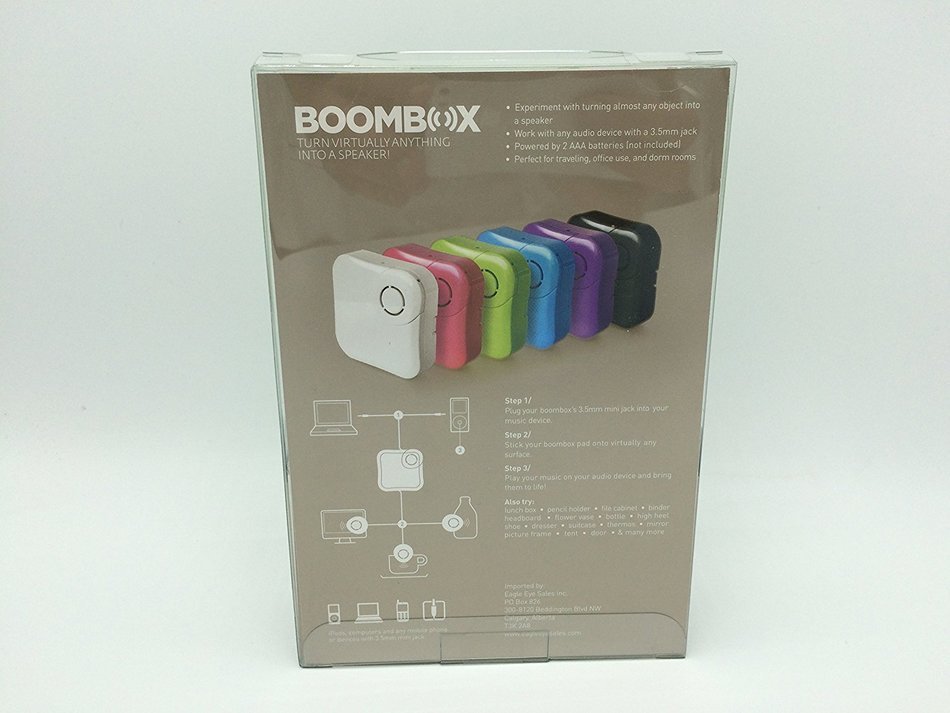BOOMBOX Portable Speakers Turn Virtually Anything Into a Speaker-- Green Color N2