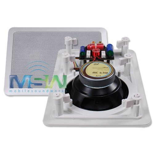 PBX (PowerBass) Home Audio MC-6.5W 6-1/2" M-Series Integra Cinema 2-Way In-Wall Speakers N7
