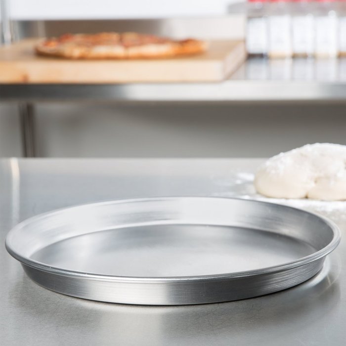 American Metalcraft ADEP11 11" x 1" Standard Weight Aluminum Tapered / Nesting Deep Dish Pizza Pan