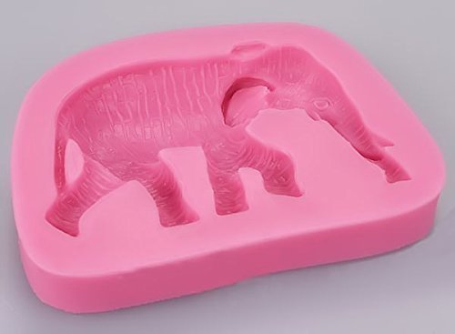 Elephant Silicone Mold for Fondant Gum Paste Chocolate Crafts - Pink