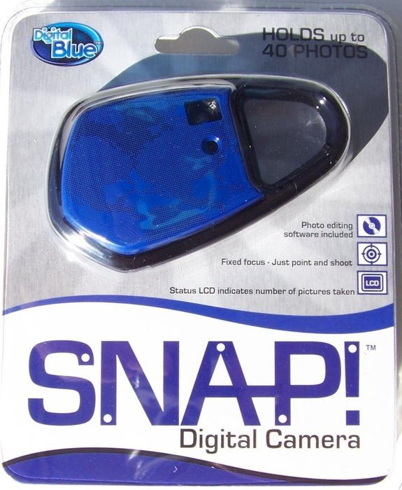 Digital Blue SNAP! VGA Carabineer Digital Camera - Blue