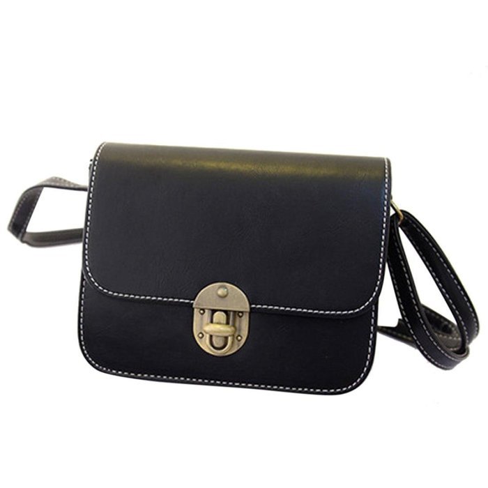 Creazy Fashion Women Leather Handbag Cross Body Shoulder Messenger Bag (Red)