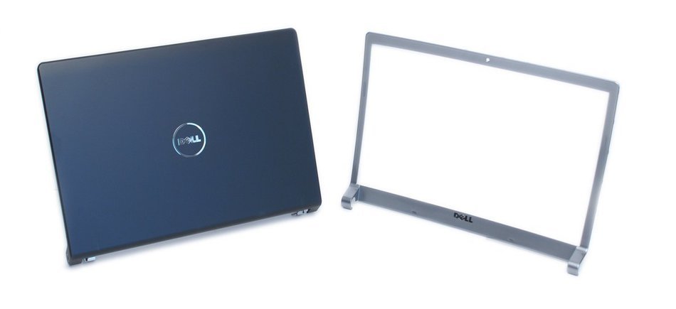 Genuine Dell T924F P613X M138C LCD Cover Top Lid Bezel Kit Assembly with Hinges in Matte Black...