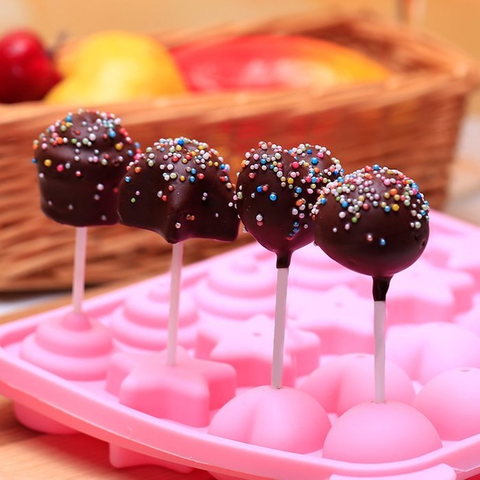 Kamlife KT 15-Cavity Flower Cake Chocolate Pan Candy Silicone Baking Mold Tray&pound;&uml;15-Cavity Flower&pound;&copy; N6