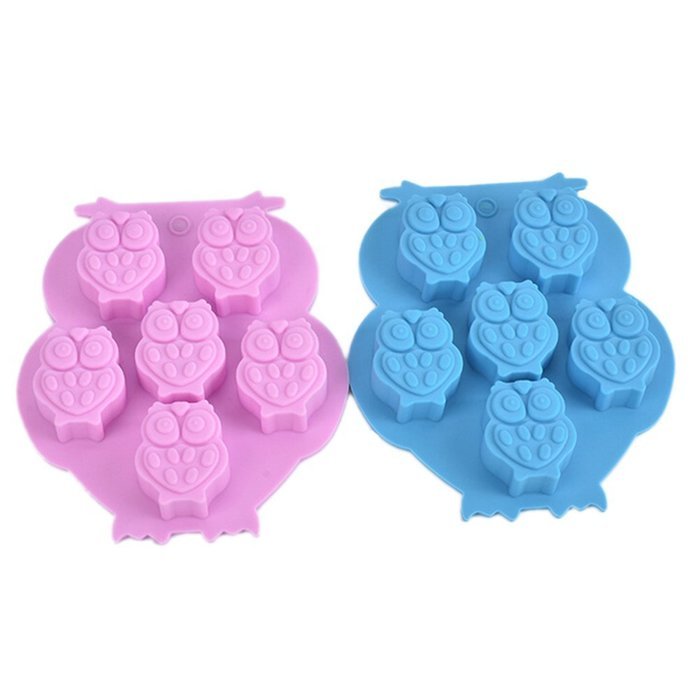uhoMEy Owl Silicone Mold Fondant Cake Chocolate Decorating Baking Tools Mould Soap Mold