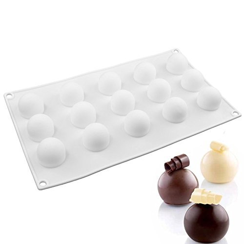 Mini-Truffle Design Silicone Mousse Cake Mould Cake Mold Silicone Flexible for Mousse Cake Muffin Truffles Chocolate...