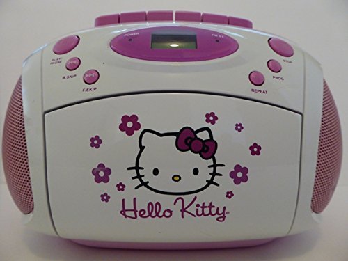 KT2028B SANRIO Hello Kitty Compact Disc and Cassete Player/recorder with AM, FM & FM/stereo