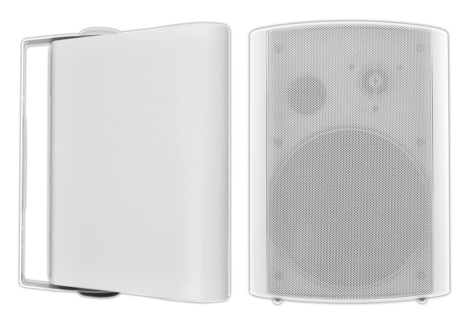 OSD Audio AP525-70V White 5.25-inch 2-Way 8 Ohm, 70V Commercial Indoor or Outdoor Speaker Pair N5