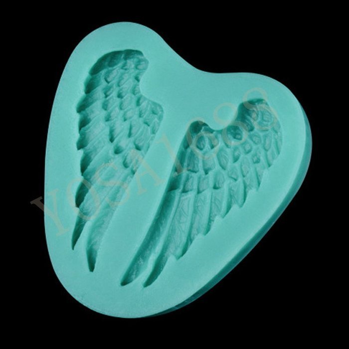 Yosa Angel Wings Silicone Cake Fondant Mould Decorating Chocolate Baking Mold candy mold