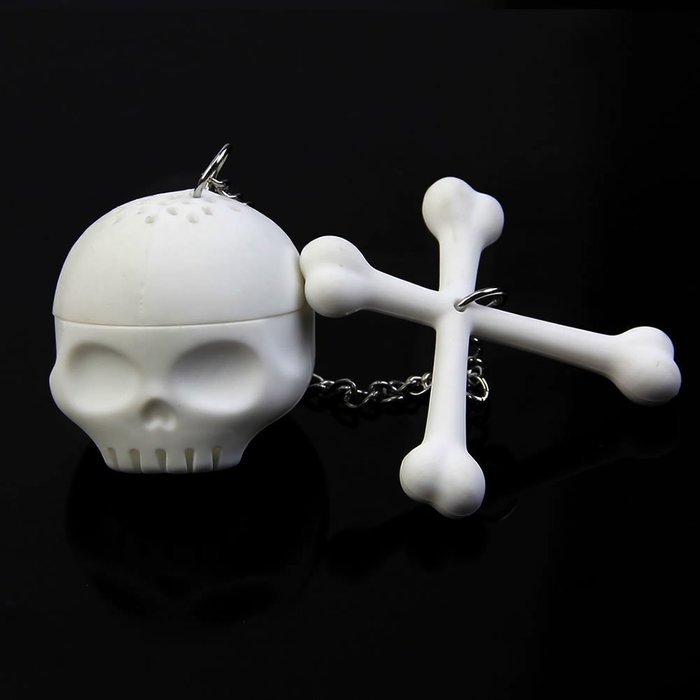 YSTD&reg; Silicone Skull Tea Infuser Loose Tea Leaf Strainer Herbal Spice Filter Diffuser N8