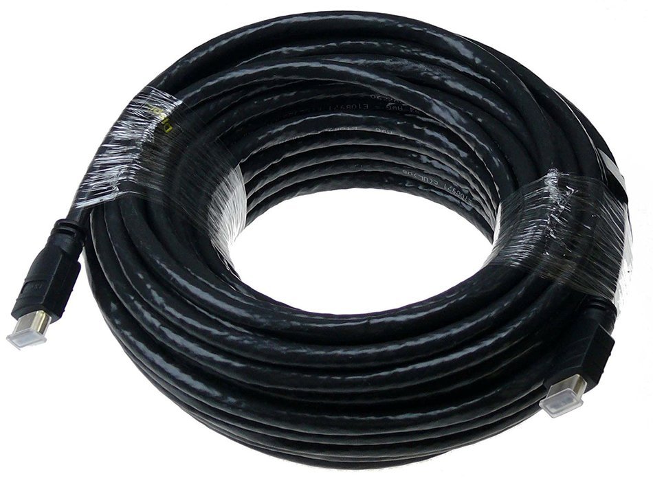 NTW 75 ft. True Plenum HDMI cable (CMP rated), 24 AWG, Gold plated Connector, with Redmere chipset Made in USA...