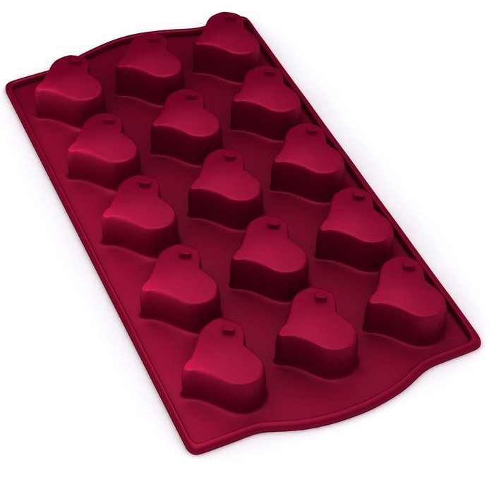 Eco-Friendly 15 - Cavity Silicone Heart Mold - Heart Pan for Making Homemade Chocolate, Candy, Gummy, Jelly, and... N2