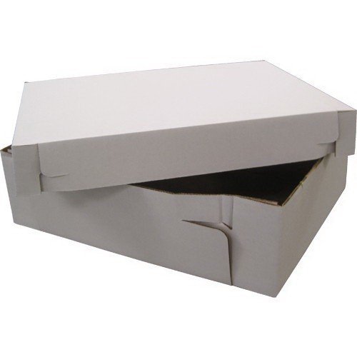 Vineland Packaging 2PC18145, 18x14x5-Inch 2-Piece Corrugated Cardboard Cake Boxes, Take Out Disposable Paper Cake...