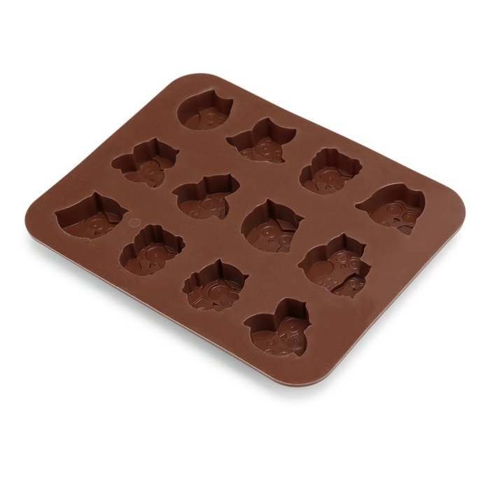 Ogori 12 Owls Silicone Cake Bread Chocolate Jelly Candy Kids Gift Baking Mould Craft Mold N2