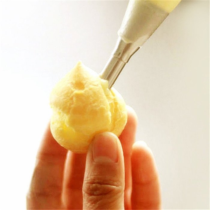 1Pcs Cream Icing Piping Nozzle Tip Stainless Steel Long Russian Puff Nozzle Tip Set Decorating Tool Pastry Decor N6
