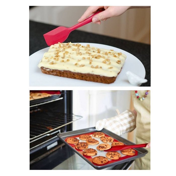 Peicees 8pcs Silicone Spatula for Cake Cream Pastry Butter Batter Mixing Cooking Baking N3