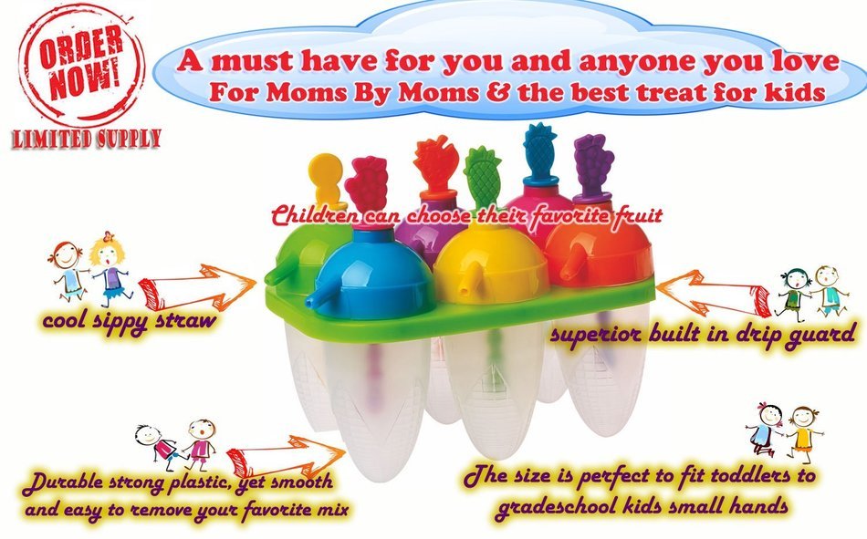 Best Do It Yourself Fruit Popsicle Molds Loved By All Kids - Popsicle Makers Lollipop Candy Chocolate Mold Ice... N6