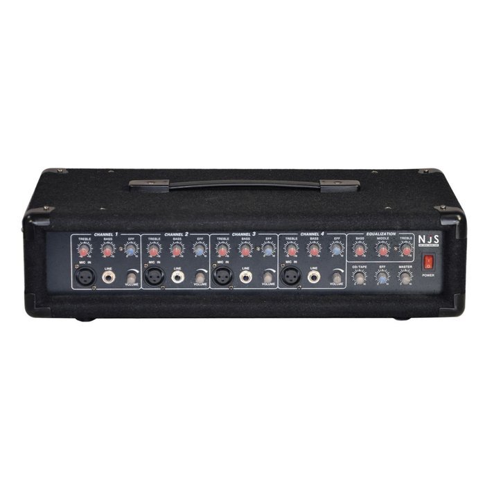 New Jersey Sound Corporation New Jersey Sound Corp 100 W + 100 W Mono 4 Channel Mixer Amplifier With Digital Reverb N2