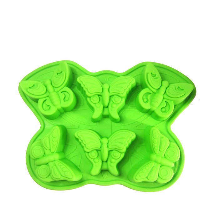 Always Your Chef 6 Cavities Butterfly Shaped Silicone MINI Cake Baking Cups Candy Making Molds Chocolate DIY Molds...