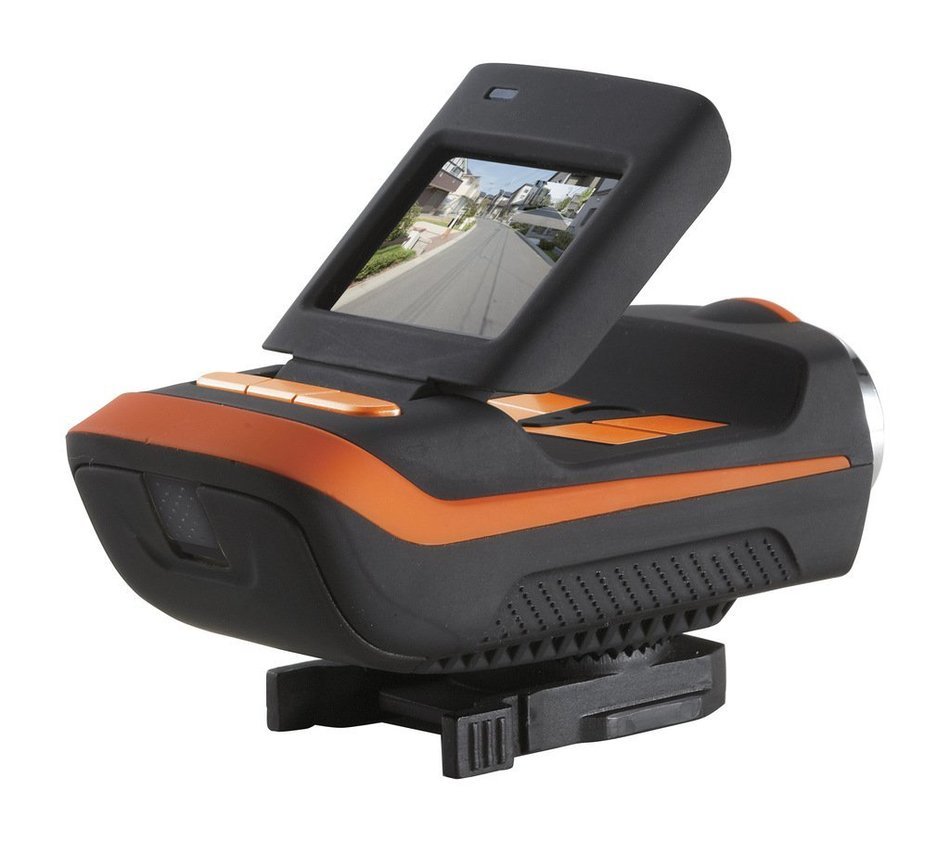 AT90 1.5" LCD 5MP CMOS 1080P HD 170 Degree Waterproof Sports Camera w/ IR Remote - Black + Orange N3