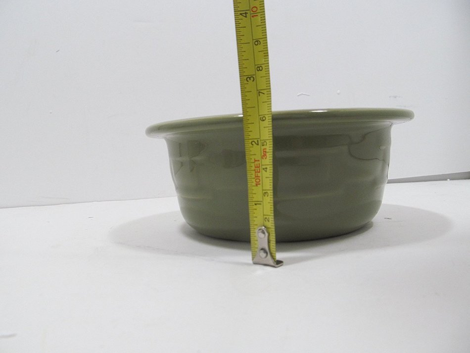 Longaberger Woven Traditions Pottery Small Single Bundt Pan, Sage N4