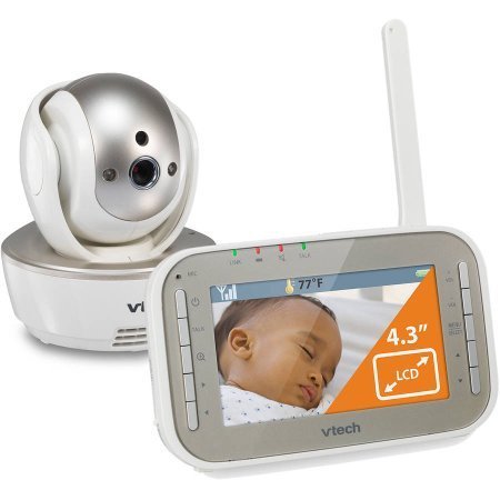 VTech VM343 Safe & Sound Video Baby Monitor with Night Vision, Pan/Tilt/Zoom and Two-Way Audio