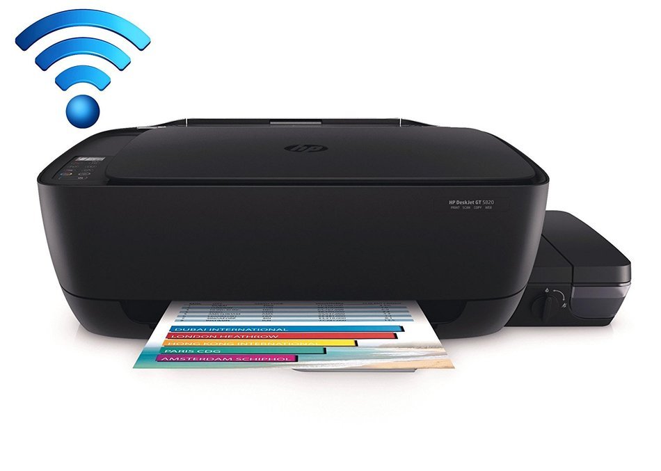 HP DeskJet GT5820 WIFI All-in-One Inkjet Printer, Copy, Scan Infinite Ink System (Photo and Document All-in-One)