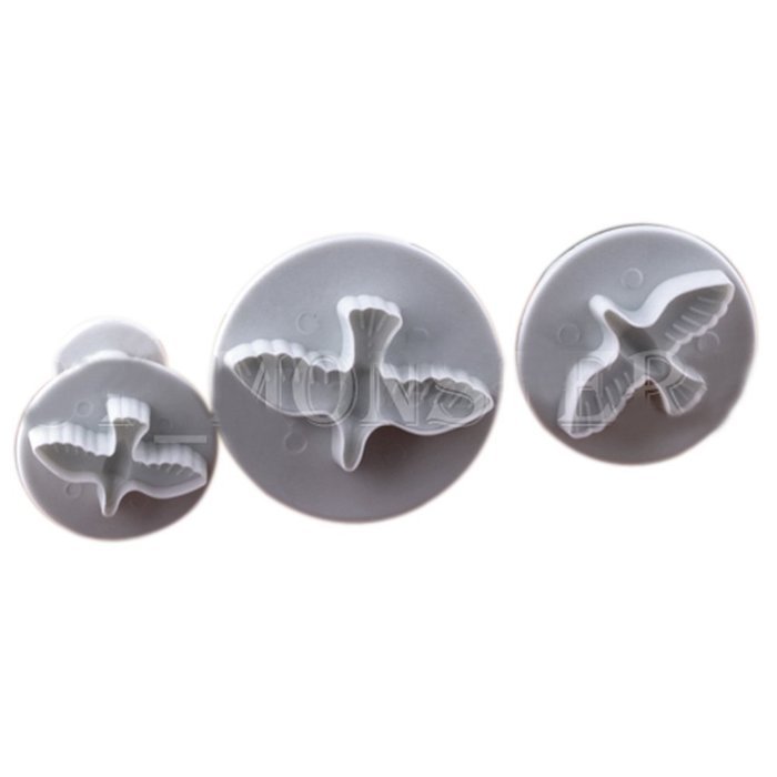 Joylive Fondant Cake Bread Decorating Sugarcraft Mold Cookie Plunger Cutters Mould Tools Doves
