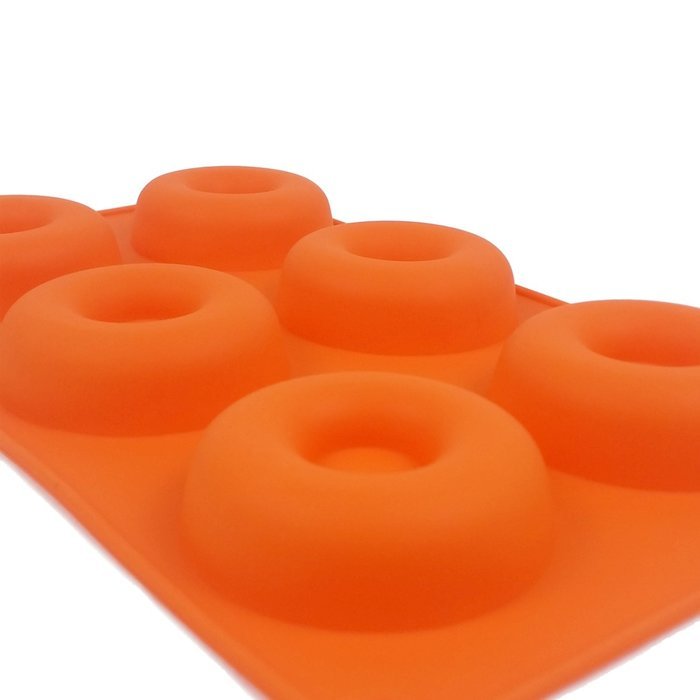 Flexible Silicone Donut Maker Cookware Built to Last Longer Than Any Kitchen Small Appliances - Six Holes For...