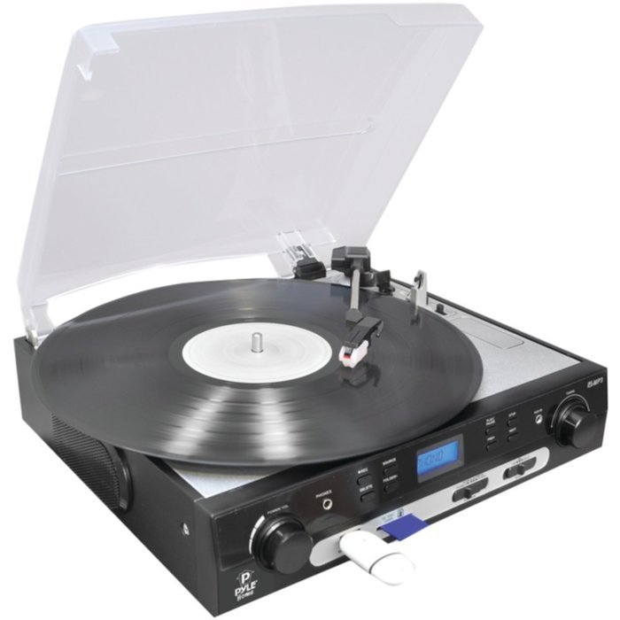 PYLE PLTTB9U USB Turntable with Direct-to-Digital USB/SD(TM) Card Encoder Consumer Electronics
