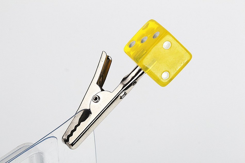 Dice Crocodile Clip (Red) N13