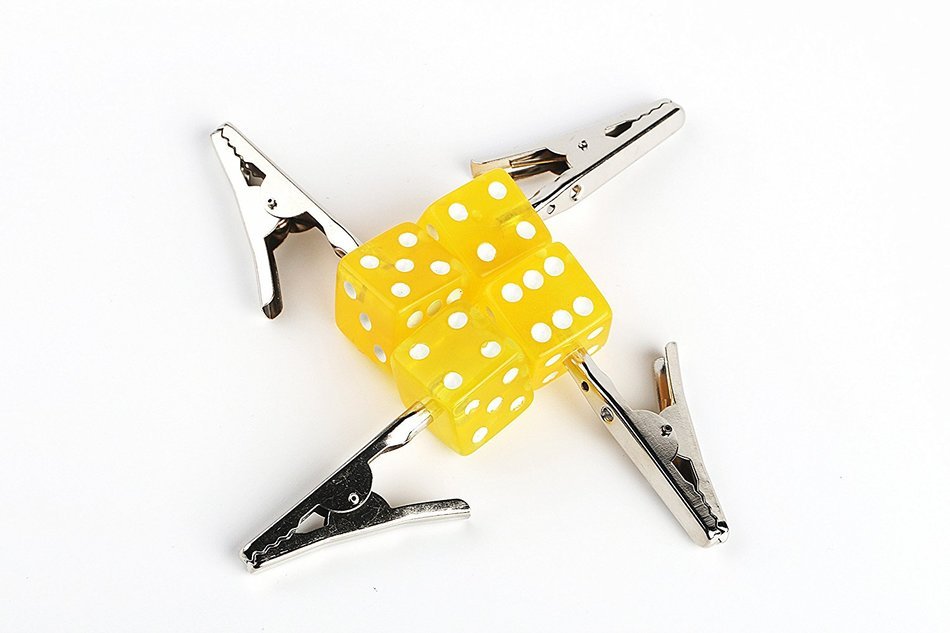 Dice Crocodile Clip (Red) N15