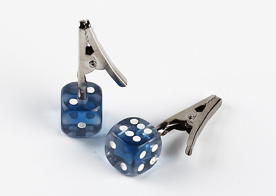 Dice Crocodile Clip (Red) N16