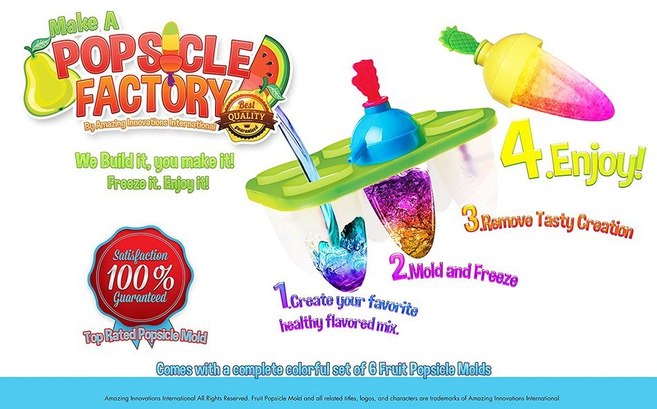 Best Do It Yourself Fruit Popsicle Molds Loved By All Kids - Popsicle Makers Lollipop Candy Chocolate Mold Ice... N7
