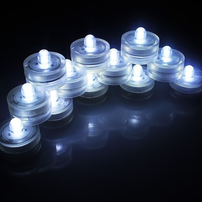 RioRand&reg; Set of 36 Submersible Waterproof Underwater LED Candles Famaless Safety Tea Lights for Decoration Wedding... N2