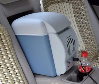 NEW 7.5L 12v Mini Fridge Compact Cooler Warmer Blue Car Small Refrigerator