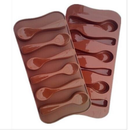 1PCS Spoon Shape Silicone Mold, Jelly, Chocolate, Soap ,Cake Decorating N2