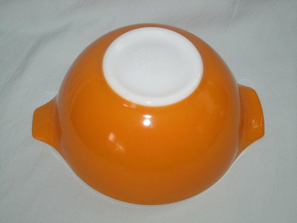 Vintage 1950's Pyrex Orange 1 1/2 Quart Glass Cinderella Mixing Batter Nesting Bowl #442 N2