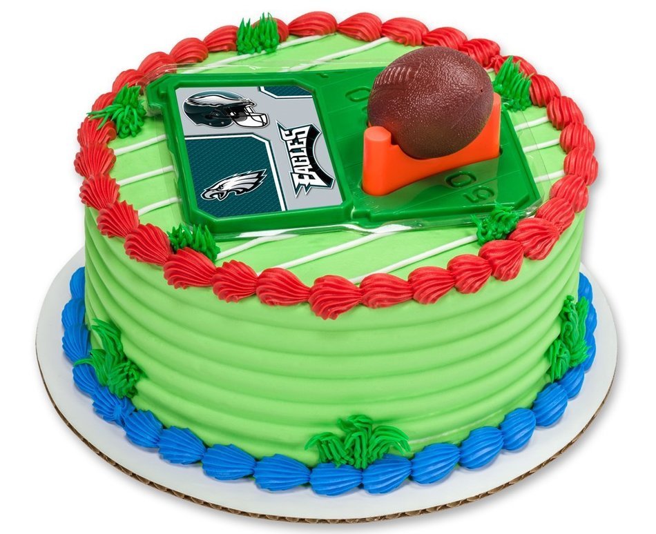 CAKEMAKE NFL Football & Tee, Cake Topper, Philadelphia Eagles