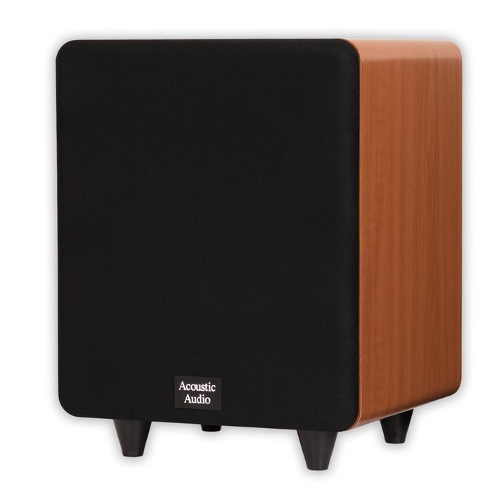 Acoustic Audio CS-PS10-C Front Firing Subwoofer (Cherry) N11
