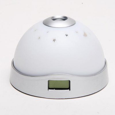 Beautiful Star Effect 3 Colour Night Light projecting Clock Led Lamp N3