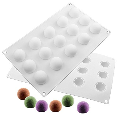 Mini-Truffle Design Silicone Mousse Cake Mould Cake Mold Silicone Flexible for Mousse Cake Muffin Truffles Chocolate... N3