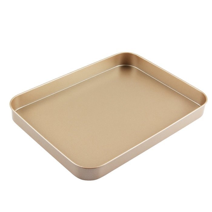 Yilove Non-stick Rectangular Cake Pan Bakeware 10"(Black) N6